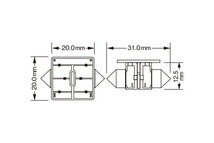 RG レーシングギア CSP LEDバルブ T10×31 7900K クールホワイト ルームランプ(センター)用 エクリプスクロスPHEV GL3W R2.12～_画像2