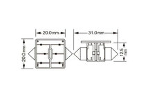 RG レーシングギア CSP LEDバルブ T10×31 3000K リラックスホワイト ルームランプ(センター)用 カルタスワゴン G##1系 H10.5～H14.8_画像2