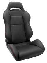 JADE スタイリッシュシートカバー for RECARO SR-3 ブラック×レッドステッチ_画像1