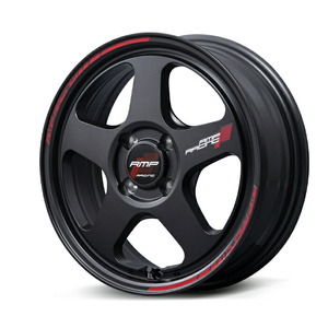 MID RMP RACING TR50 (ターマックブラック) アルミホイール1本 16×6.0J 4H PCD100 +45 4本購入で送料無料