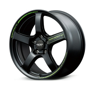 MID RMP RACING R50 TypeS (セミグロスブラック) アルミホイール1本 18×8.5J 5H PCD114.3 +45 4本購入で送料無料