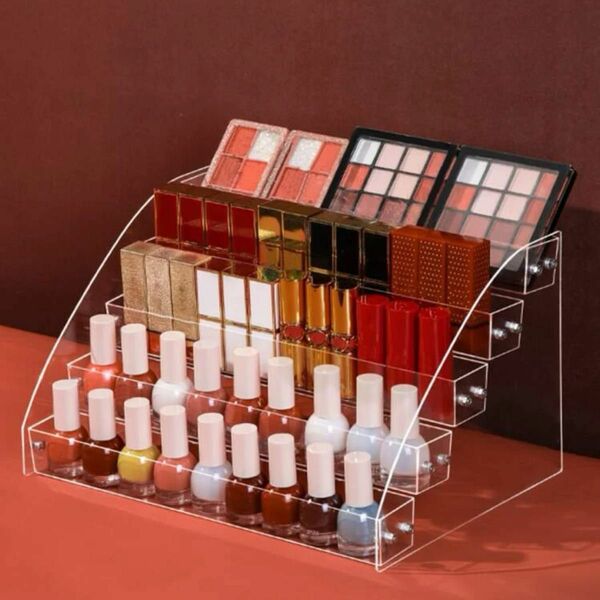 透明な化粧品収納ボックス
