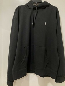 ★713★POLO RALPH LAUREN ラルフローレン プルオーバー フード付き★黒 サイズXL/TG USA購入