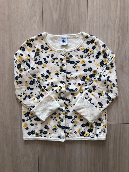 PETIT BATEAU カーディガン 花柄 24m/86