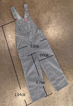 ■Dickies ディッキーズ■ストライプ オーバーオール■83297HS■３４×３２■_画像8