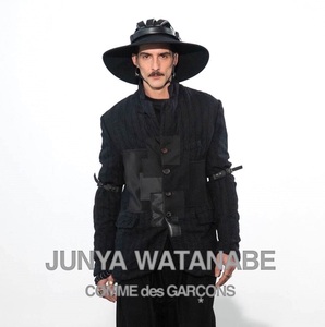 23AW コレクション/極美品/JUNYA WATANABE MAN PATCHWORK JKT/ジュンヤワタナベ 縮絨 ジャケット/COMME des GARCONS コムデギャルソン