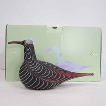 【保管品】iittala BIRDS BY TOIKKA Curlew Kuovi＜インテリア＞イッタラ バードバイトイッカ ダイシャクシギ ガラス細工 置物 鳥 動物_画像1