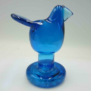 【保管品】iittala ARABIA BIDS BY TOIKKA＜インテリア＞イッタラ アラビア バードバイトイッカ ガラス細工 鳥 ブルー系 置物 動物 雑貨