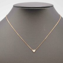 AHKAH K18 0.05ct 1.4g ネックレス＜アクセサリー＞アーカー レディース ジュエリーブランド ダイアモンド ハート ピンクゴールド_画像1