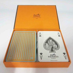 【未使用・保管品】HERMES トランプ＜カードゲーム＞エルメス ブランド 小物 雑貨 ゲーム 手品 マジック バラエティ雑貨