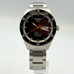 TISSOT PRS516 T044430A＜腕時計＞ティソ 機械式自動巻き デイデイト 裏スケ ネイビー文字盤 メンズ ブランド ウォッチ