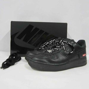 【箱あり】NIKE×SUPREME AIR FORCE1 CU9225001 スニーカー＜シューズ＞ナイキ×シュプリーム エアフォース ブラック メンズ 25cm