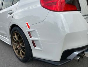 #K1X クリスタルホワイトパール塗装品★スバル WRX STI S4 VA系 リア サイド エア ダクトカバー 左右セット ABS製 