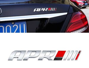 APRエンブレム ステッカー APRステージ アウディ VW ゴルフ ジェッタ パサート A1 A3 A4 A6 Q2 Q3 Q5 シルバー