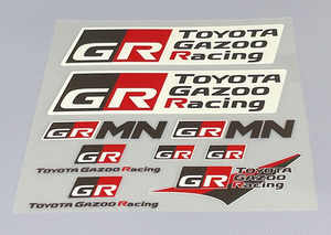 GR Toyota Gazoo Racing ガズーレーシング ステッカー シール ヤリス 86 スープラ GR MN 9点セット⑤