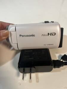 【#tn】Panasonic ビデオカメラ FULL HD ホワイト HC-V480MS パナソニック デジタルビデオカメラ 747-0130-02-1-0167-0-3-0