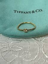 【#tn】TIFFANY Co ダイヤモンド リング ゴールド 8号 ティファニー 指輪 箱付 _画像1