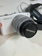 【#yk】OLYMPUS PEN Mini E-PM1 ミラーレス一眼カメラ 14-42mmシルバー オリンパス _画像2