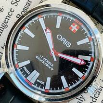 【1円スタート】■美品！カッコイイ■大人気/オリス/ORIS/手巻きメンズ腕時計/1970’sビンテージ/アンティークウォッチ/35㎜/黒/ブラック_画像5