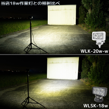 デッキライト 船舶 LEDライト 20w 白ボディ 12v 24v 対応 作業灯 小型 投光器 拡散タイプ 船 ボート 照明 トラック タイヤ灯 軽トラ_画像4