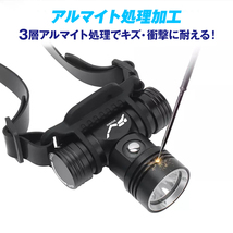 ダイビングライト LED 水中ライト 水深 60m ヘッドライト ヘッドランプ 潜水 キャンプ アウトドア 釣り 登山 防災グッズ 1000LM 防水_画像5