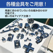 アウトレット品 リールワインダー 自作 リール 糸巻き機 DIY リールシート 2個 25mm パイプ用 sus316 ステンレス ライン ドラグチェッカー_画像7