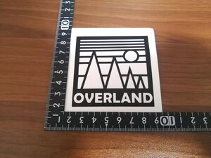 OVERLAND オーバーランド カッティングステッカー マットブラック キャンプ アウトドア ランクル ハイラックス RAV4 FJクルーザー 