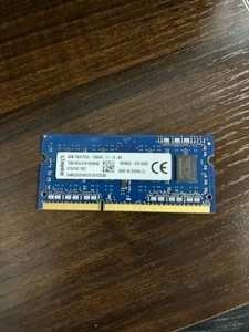 kingston 4GB 1Rx8 PC3L-12800S　ノート用メモリー　1枚