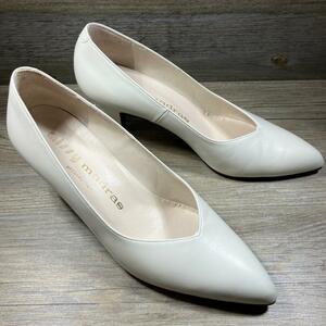  beautiful goods missy madrasma gong s pumps white 23cm leather prompt decision lady's wedding ...