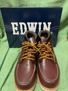 EDWIN/EDM8700/ブーツ/ワークブーツ/スニーカーブーツ/WINE/26㎝/極美品/試し履き程度