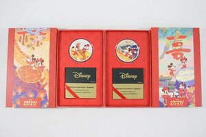 ◎ 中古美品 Disney ディズニー 子年 シルバーコイン ニウエ 2020年 1オンス 31.2g 銀貨 記念硬貨 2セット h_c