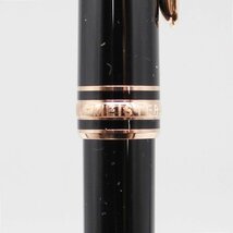 MONTBLANC モンブラン ボールペン マイスターシュテュック 回転式 ブラック×ゴールド 替え芯付き 中古品 m_z(j) m24-34165_画像7