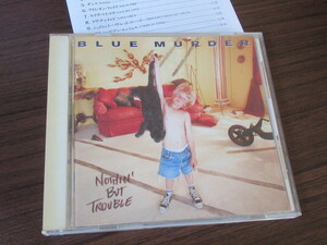 国内盤 ブルー・マーダー ナッシング・バット・トラブル BLUE MURDER NOTHIN'BUT TROUBLE ジョン・サイクス JOHN SYKES