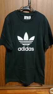 USED adidas originals トレフォイル Tシャツ ブラック Mサイズ アディダスオリジナルス CW0709