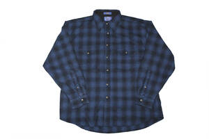 PENDLETON SHADOW PLAID WOOL SHIRT SIZE XL ペンドルトン シャドウチェック シャツ