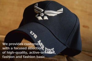 United States AIR FORCE キャップ メンズ 帽子 7998819 9009978 A-4 NAVY ネイビー 新品 1円 スタート