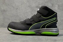 PUMA プーマ 安全靴 メンズ スニーカー シューズ Rapid Green Mid ベルクロタイプ 作業靴 63.552.0 ラピッドグリーンミッド 26.5cm / 新品_画像3