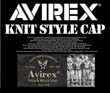 AVIREX アビレックス ニットキャップ ニット帽 帽子 大きい 大きめ 大きいサイズ メンズ アヴィレックス 7987275 ブラウン 新品_画像2