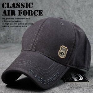 U.S.AIR FORCE キャップ 帽子 メンズ レディース 野球帽 ミリタリー キャンプ アメカジ 7988122 M チャコール 新品 1円 スタート