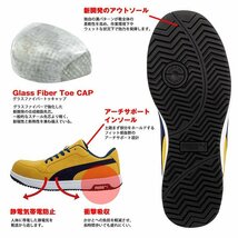 PUMA プーマ 安全靴 メンズ エアツイスト スニーカー セーフティーシューズ 靴 ブランド ベルクロ 64.204.0 レッド ロー 25.5cm / 新品_画像9