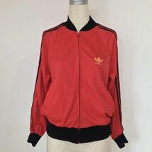 フランス製 80s adidas アディダス ATP トラックジャケット ジャージ 赤 / ビンテージ ヴィンテージ 60s 70s フレンチ_画像2