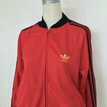 フランス製 80s adidas アディダス ATP トラックジャケット ジャージ 赤 / ビンテージ ヴィンテージ 60s 70s フレンチ_画像1