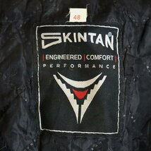 D6S/S2.2-3　SKINTAN　ダブルライダース　本革　レザージャケット　革ジャン　皮ジャン　バイカー　メンズ　48　ブラック　古着_画像7