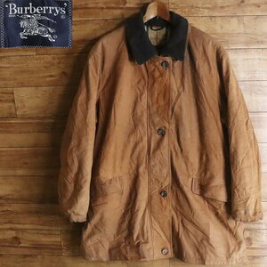 I12J/Y2.5-1　80s~90s　ユーロヴィンテージ　BURBERRY　バーバリー　本革　レザーハンティングジャケット　ウールライナー付き　44