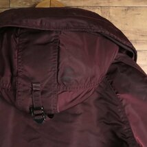 F10T/R2.6-2　米国製　ALPHA INDUSTRIES　N-3B　フライトジャケット　Mサイズ　ワイン　メンズ　ジャンパー　ブルゾン　MA-1　N-2B_画像9