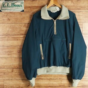 B12T/R2.8-2　80s　ビンテージ　米国製　L.L.Bean　エルエルビーン　アノラックジャケット　Lサイズ　メンズ　プルオーバー　ジャンパー