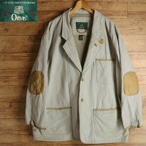 F5T/R2.12-4　90s　ビンテージ　ORVIS　オービス　エルボーパッチ　ハンティングジャケット　XXL　2XL　ジャンパー　ブルゾン