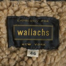 ＄6T/Y2.6-5　アメリカ古着　wallachs　裏ボア　レザーランチジャケット　本革　レザージャケット　サイズ46　革ジャン　皮ジャン_画像5