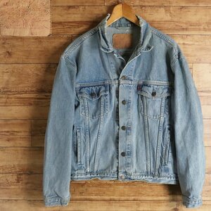 J3S/R2.12-1　90s　Levi's　リーバイス　70503　デニムジャケット　ジージャン　Gジャン　トラッカージャケット　L　ブルー　ユーロ古着