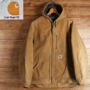 F12T/R2.13-3　アメリカ古着　Carhartt　カーハート　アクティブパーカー　Lサイズ　メンズ　ダックジャケット　ワークジャケット